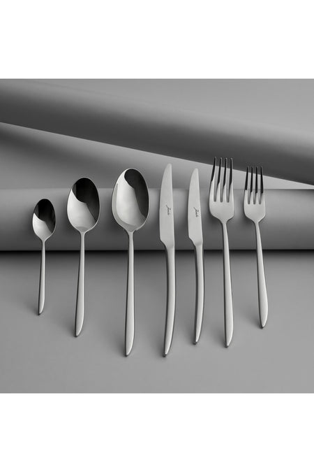 Jumbo 2600 84 Piece 12 Place Setting Steel Flatware Set - MALLTURK