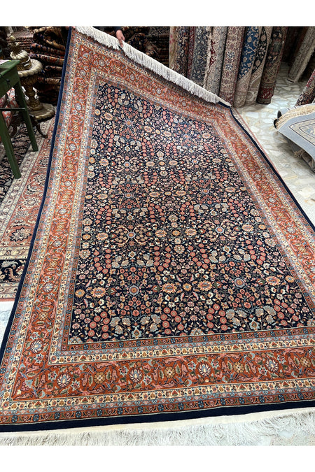 RD RAMAZAN DAG Hand Rug Art Hand-Woven Sumerbank Hereke Seven Mountains Flower 3.20x200 - MALLTURK