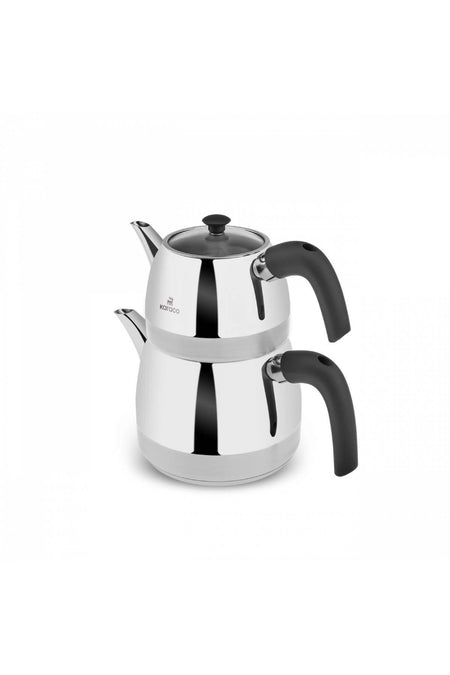 Karaca New Galya Midi Teapot with Steam Lid, Satin - MALLTURK
