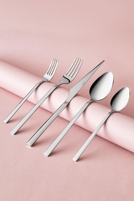 Emsan paradiso platin 12 Place Setting 60 Piece Flatware Set Boxed - MALLTURK