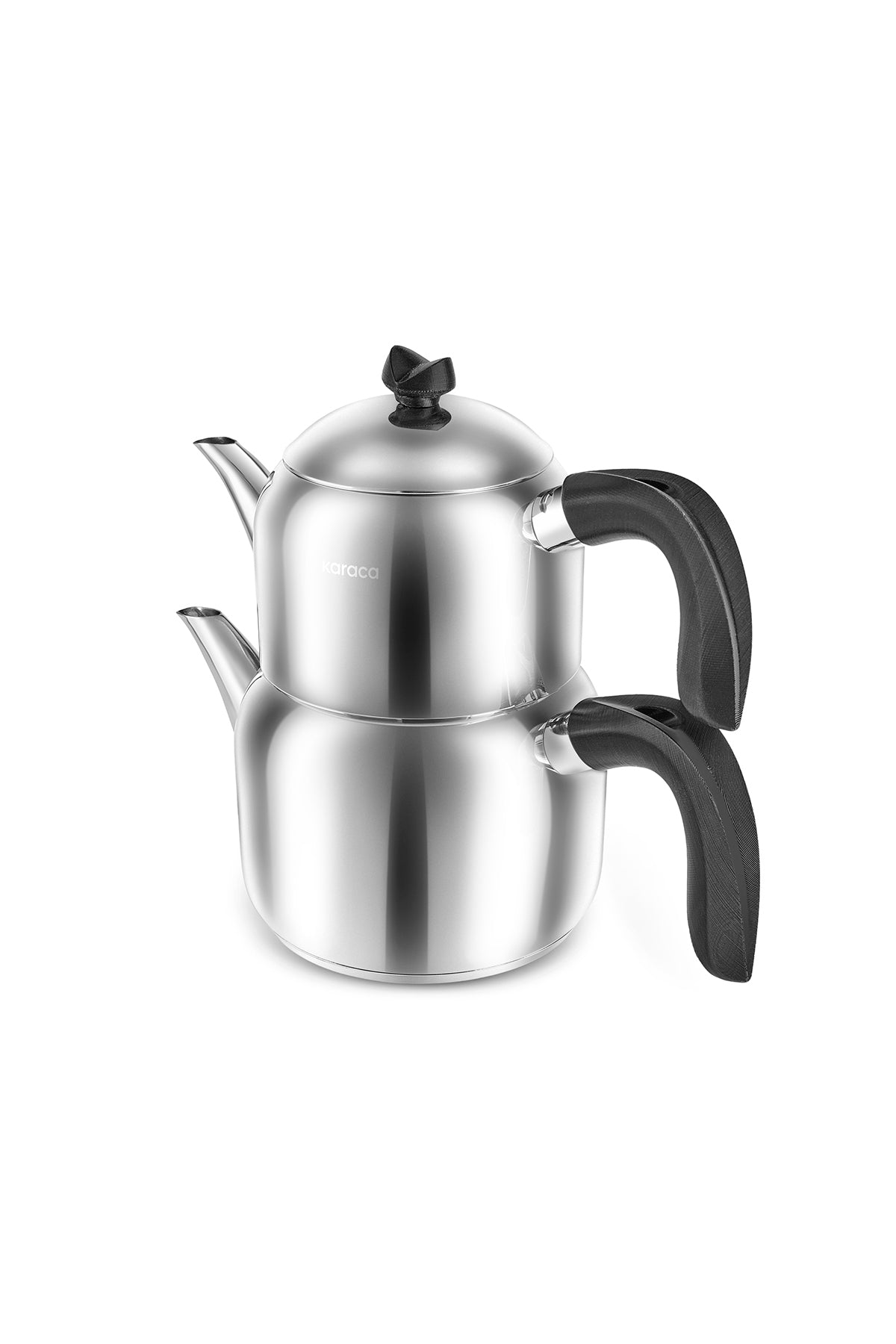 Karaca Laris Mini size induction Base Teapot Set, Black - MALLTURK