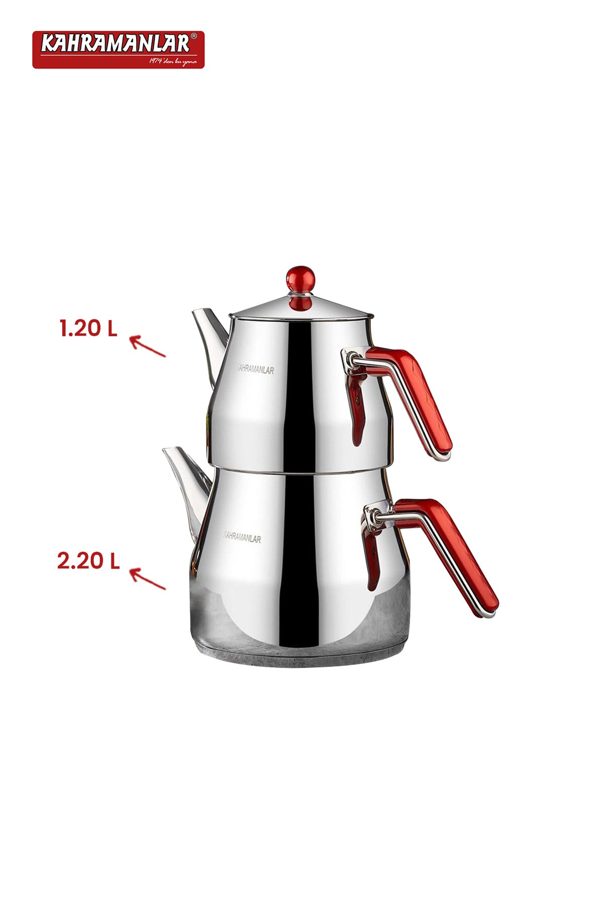 Kahramanlar Prism Medium Size Teapot Set - MALLTURK