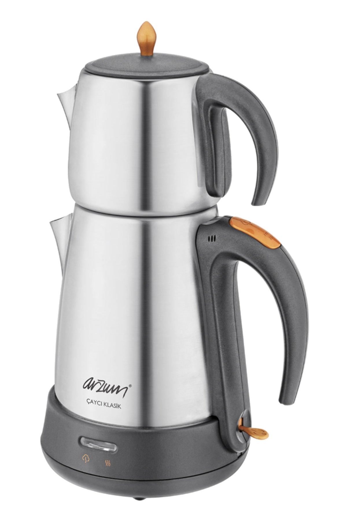 Arzum AR3004-iNX Classic Stainless Steel Tea Maker - inox - MALLTURK