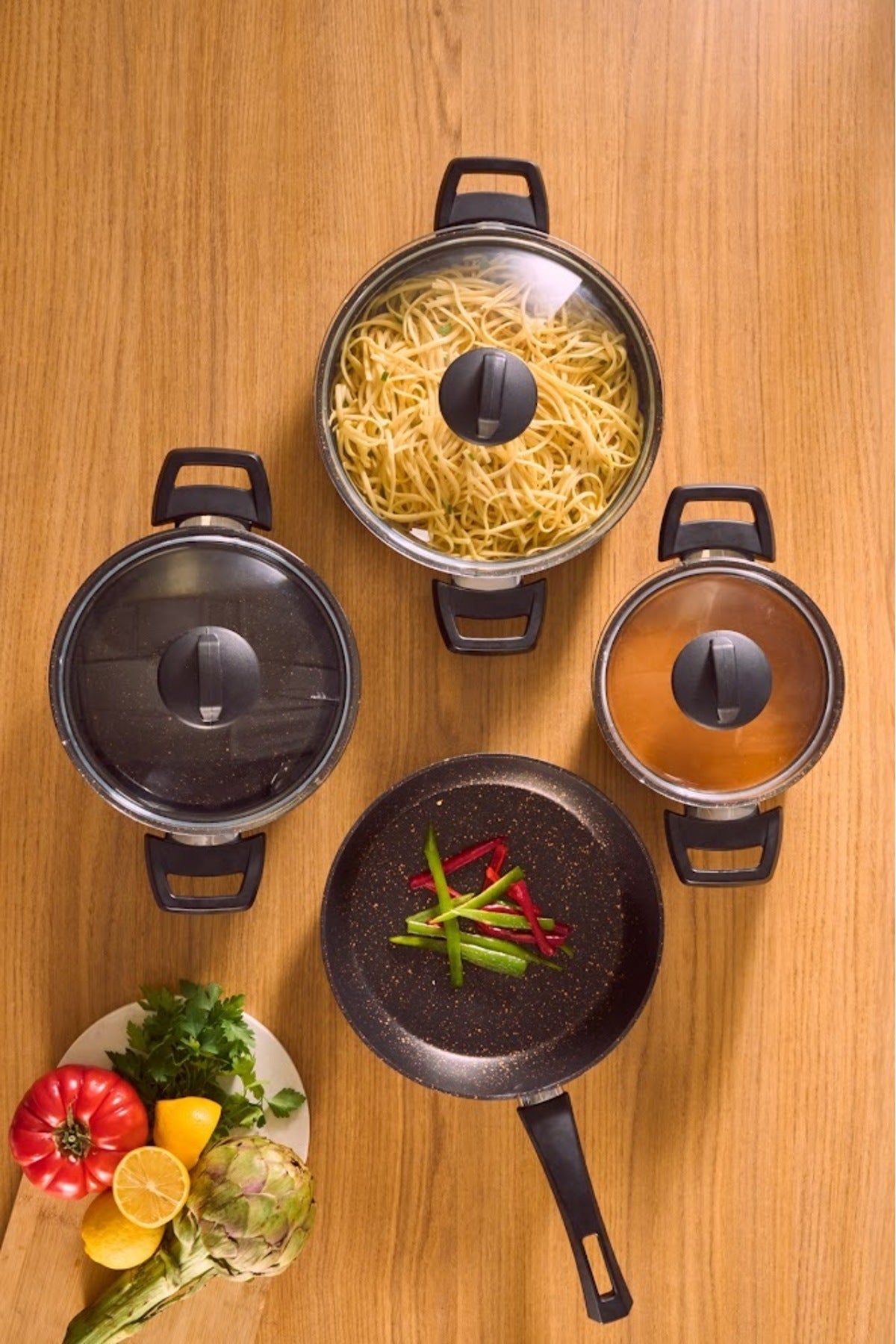 Karaca Biogranit Blackgold 7 Piece Cookware Set - MALLTURK