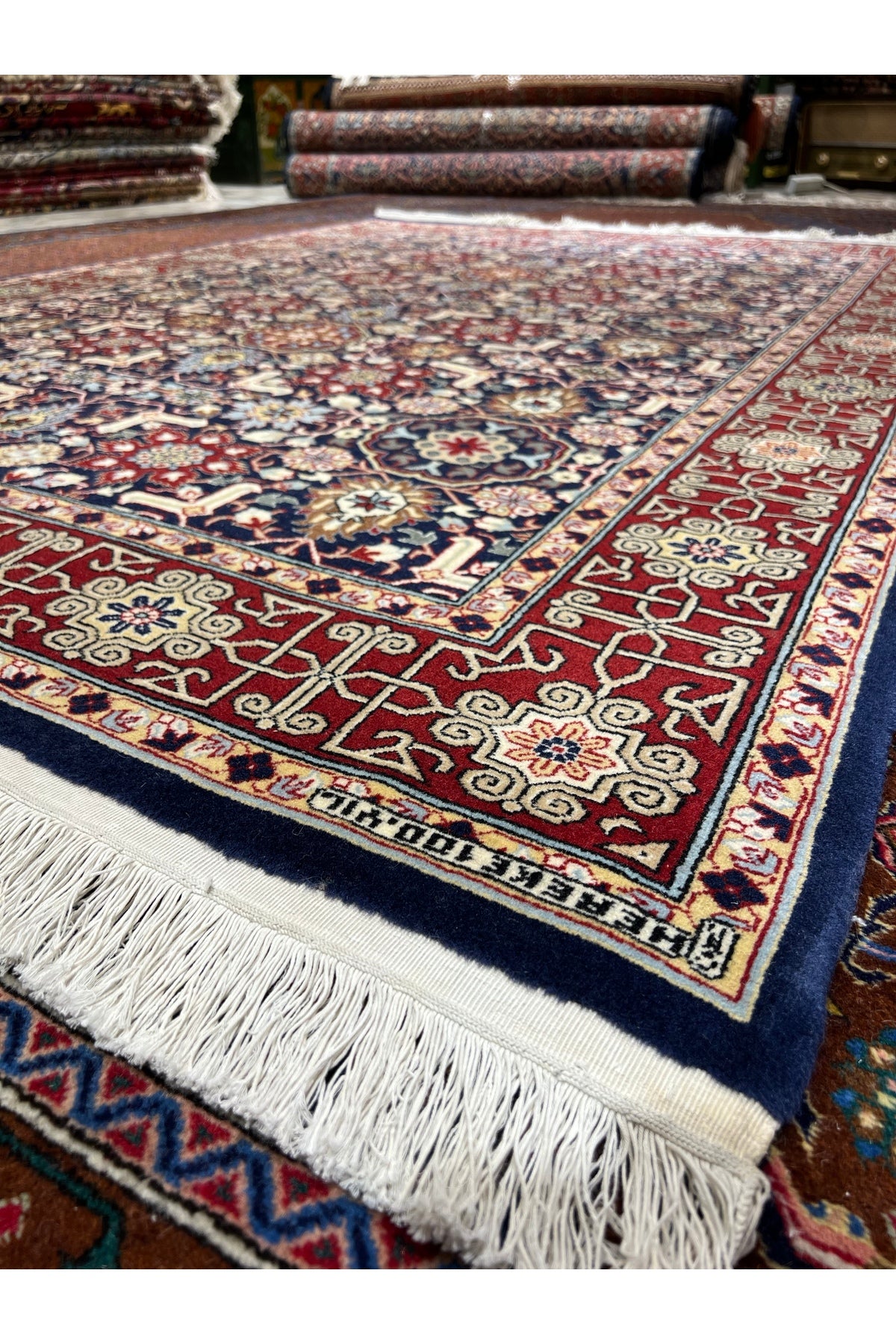 RD RAMAZAN DAG Hand Rug Art Hand-Woven Sumerbank Hereke Rug Kafkas Design Size 210x150. - MALLTURK