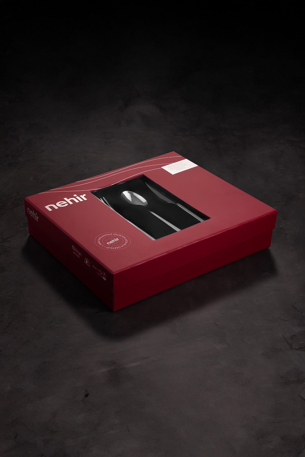 Nehir sofia Plain 6 Place Setting 30 Piece Boxed Fork Spoon Set - MALLTURK