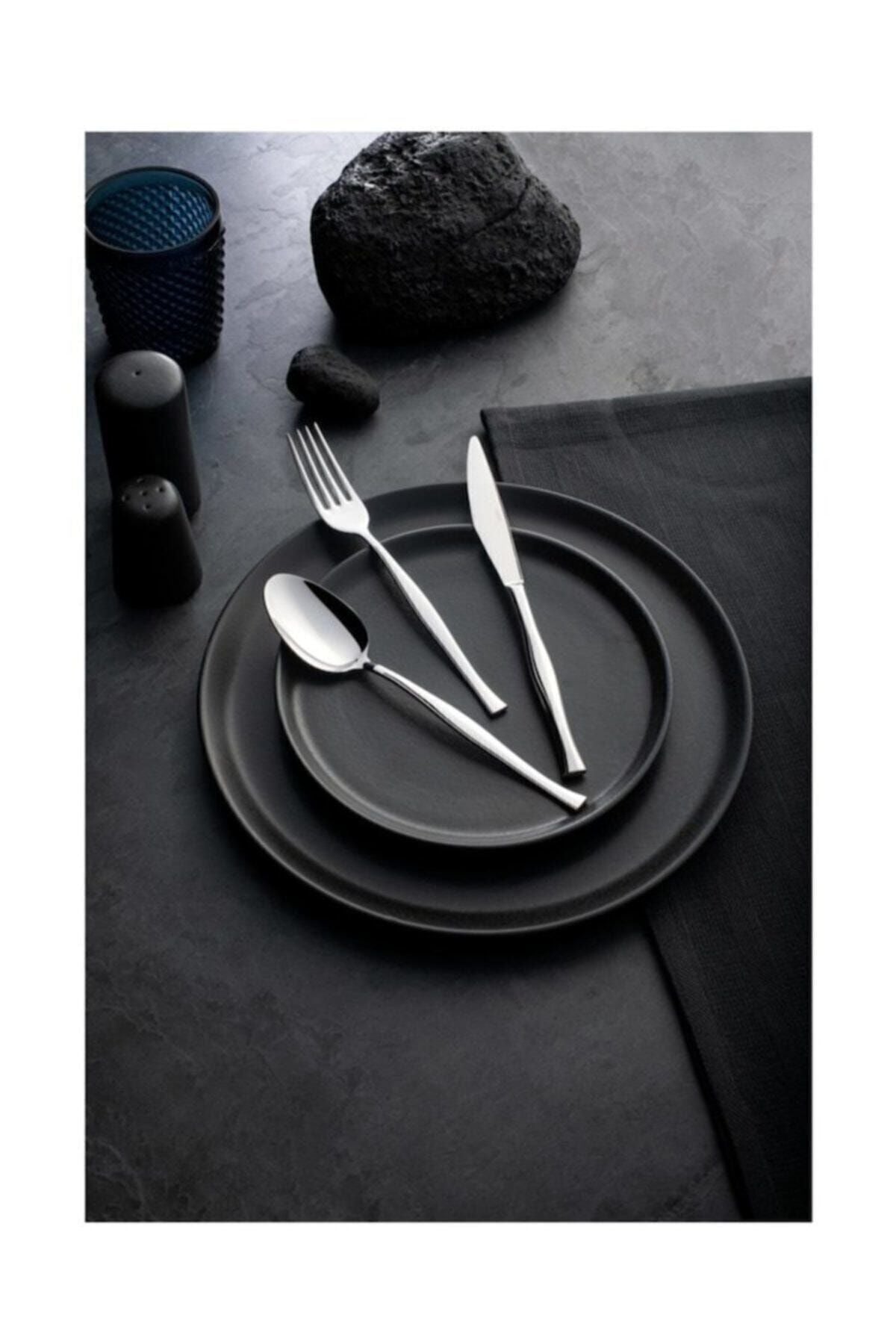 Nehir zarif Plain 72 Piece Flatware Set - MALLTURK