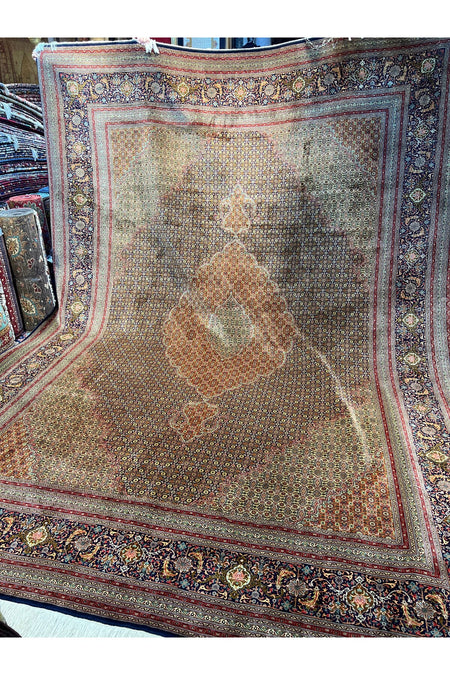 RD RAMAZAN DAG Hand Rug Art Hand-Woven Iranian Mahi Rug Wool Blend Premium Quality Size 400x300 - MALLTURK