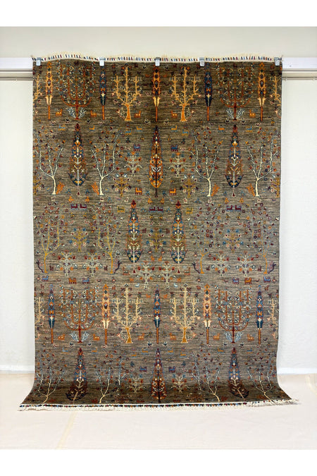 Afghan Rug Hand-Woven 100% Wool Natural Dye Tree of Life Design
