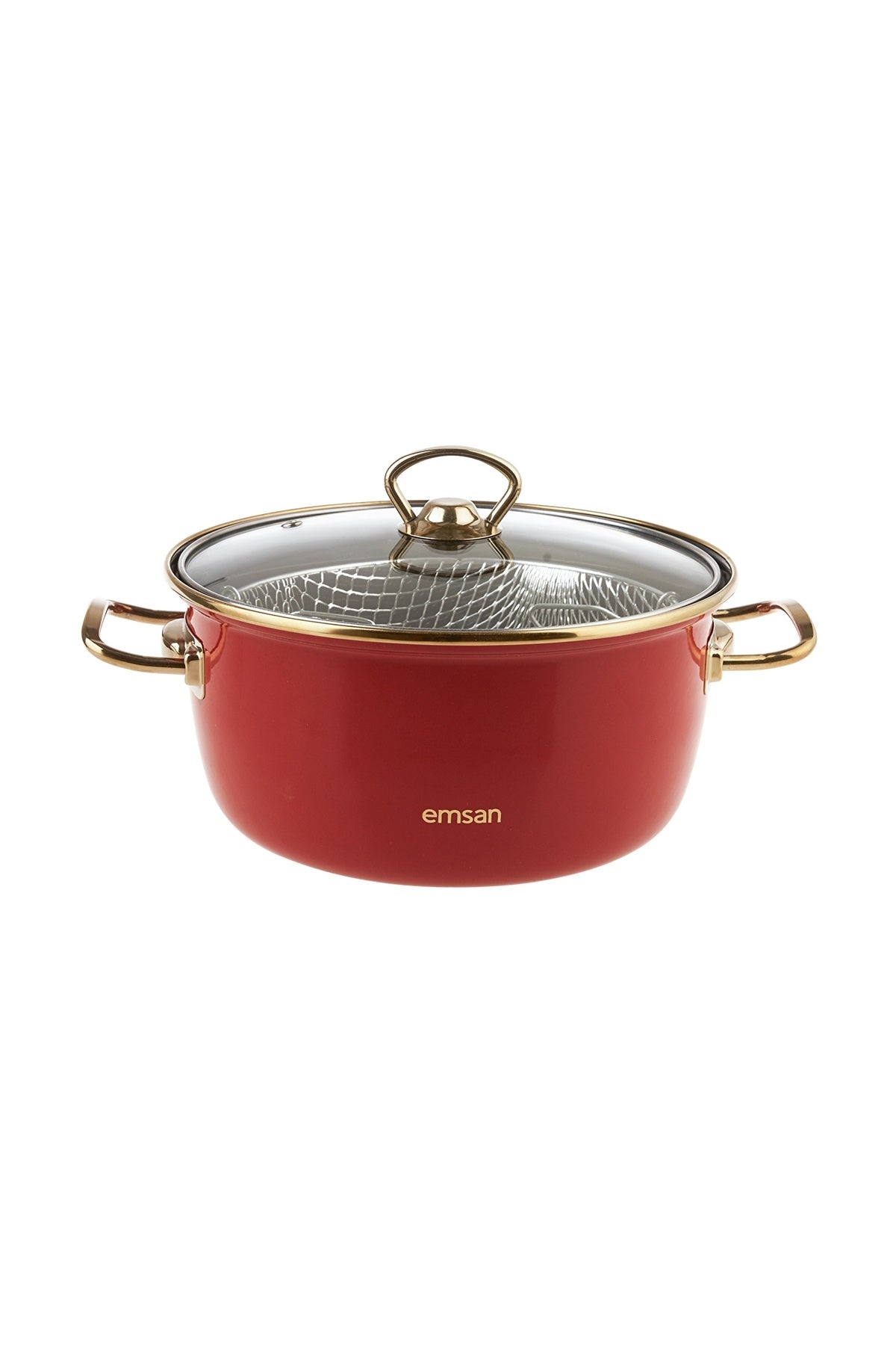 Emsan Retro Enamel Frying Pot