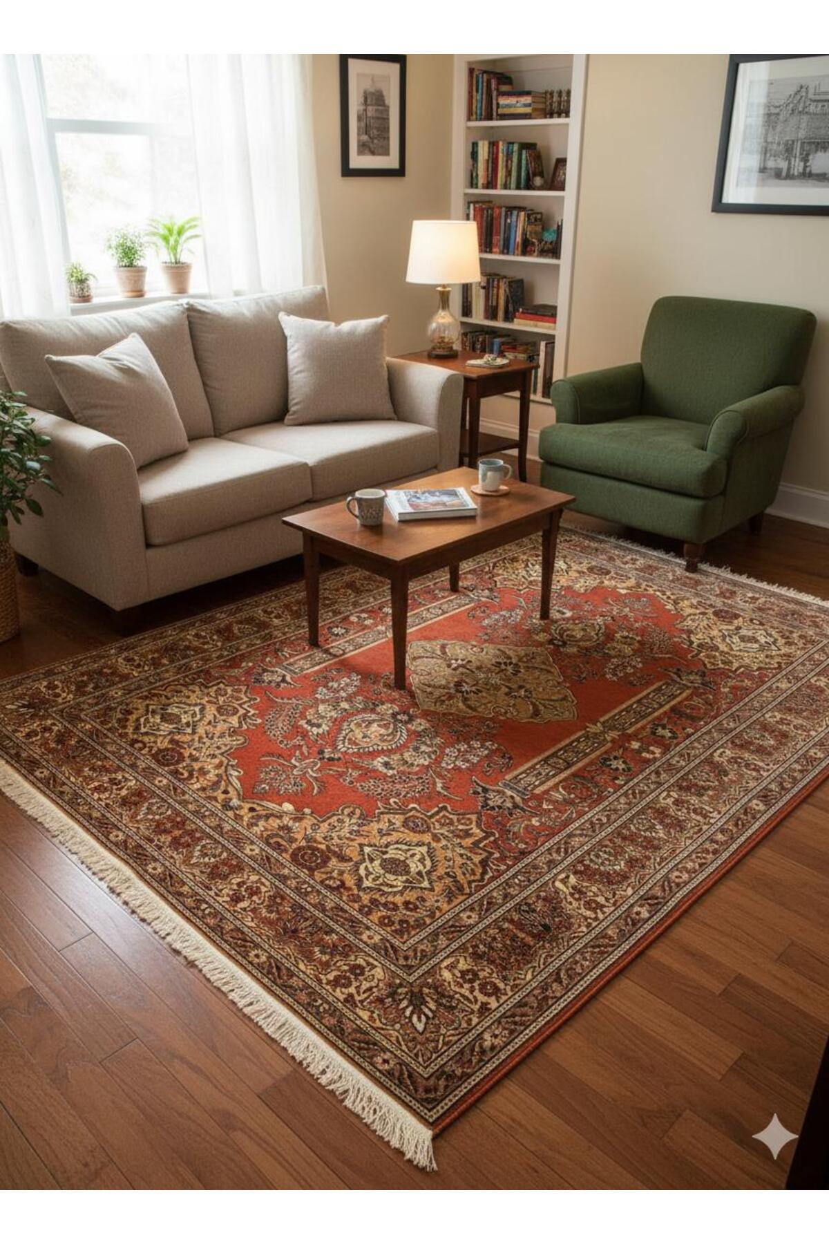 RD RAMAZAN DAG Hand Rug Art Hand-Woven Kayseri Hacilar Weave Premium Quality Size 300x200 - MALLTURK