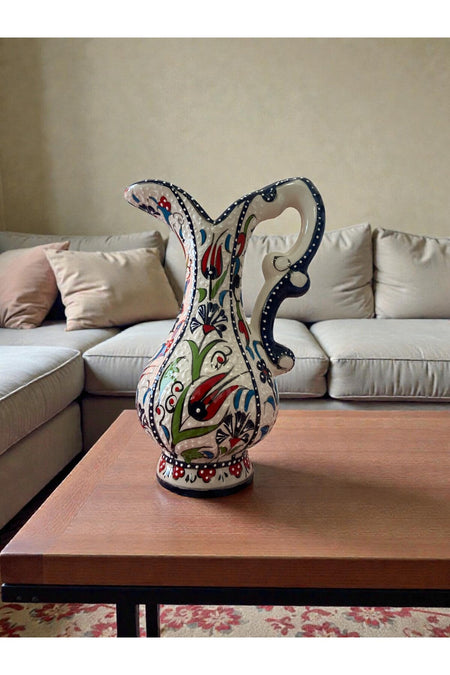 STORESZA Handmade 25cm Kutahya Ceramic Vase for Ashure (Turkish Dessert) - MALLTURK