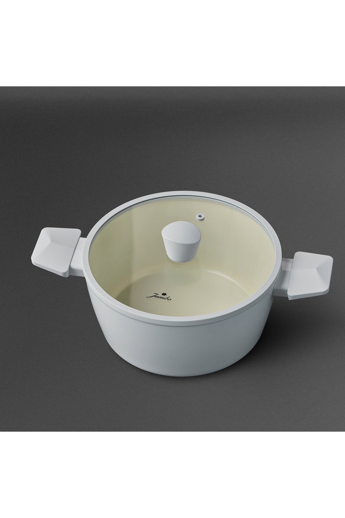 Jumbo Swiss Crystal Light Grey Stock Pot