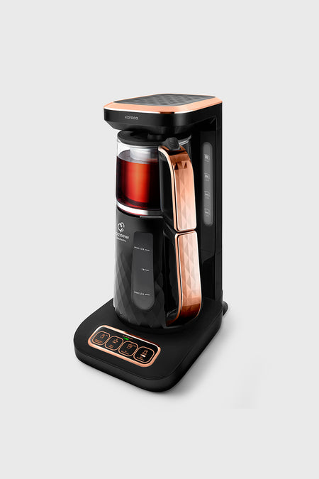 Karaca Robotea Pro Quartz 4 in 1 Talking Tea Maker Black Copper - MALLTURK