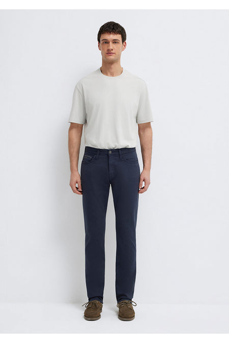 Mavi Marcus Black Navy Gabardine Trousers 00351A2793 - MALLTURK