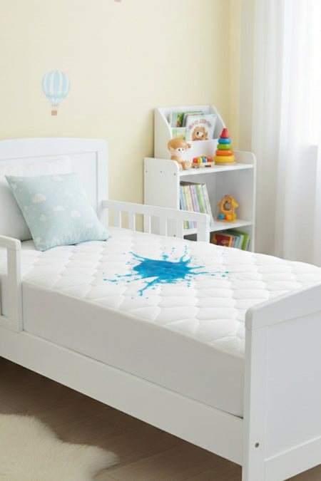 Senpai Waterproof Cotton Quilted Baby & Kids Mattress Protector - MALLTURK