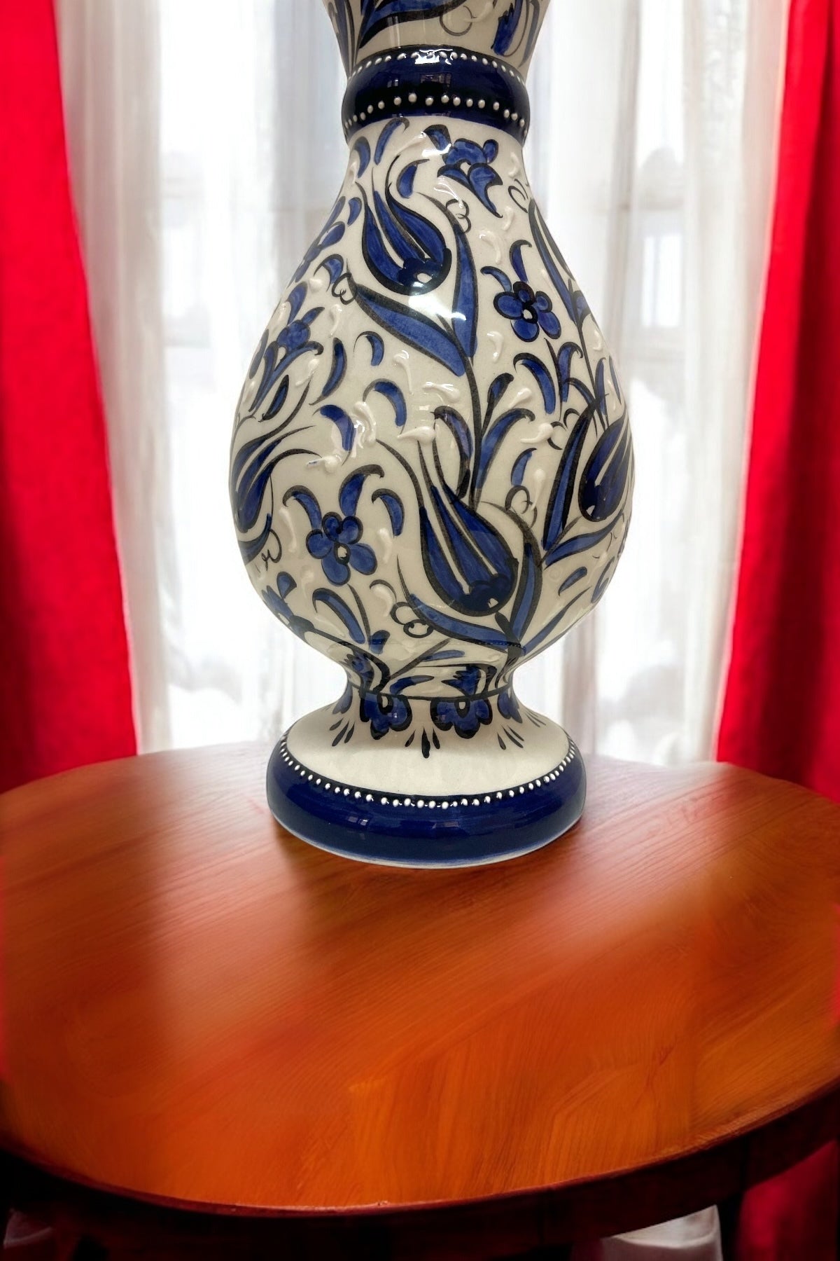 STORESZA Handcrafted Traditional Ceramic Vase - 30cm - MALLTURK