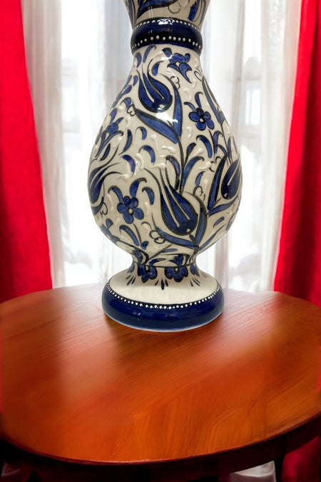 STORESZA Handcrafted Traditional Ceramic Vase - 30cm - MALLTURK