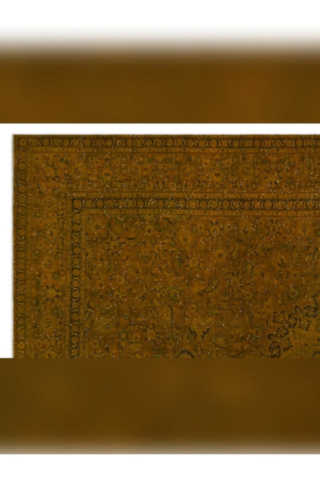 Apex Rug Distressed Vintage Rug XLarge Hand-Woven Natural Yellow 24562 294 x 406 cm - MALLTURK
