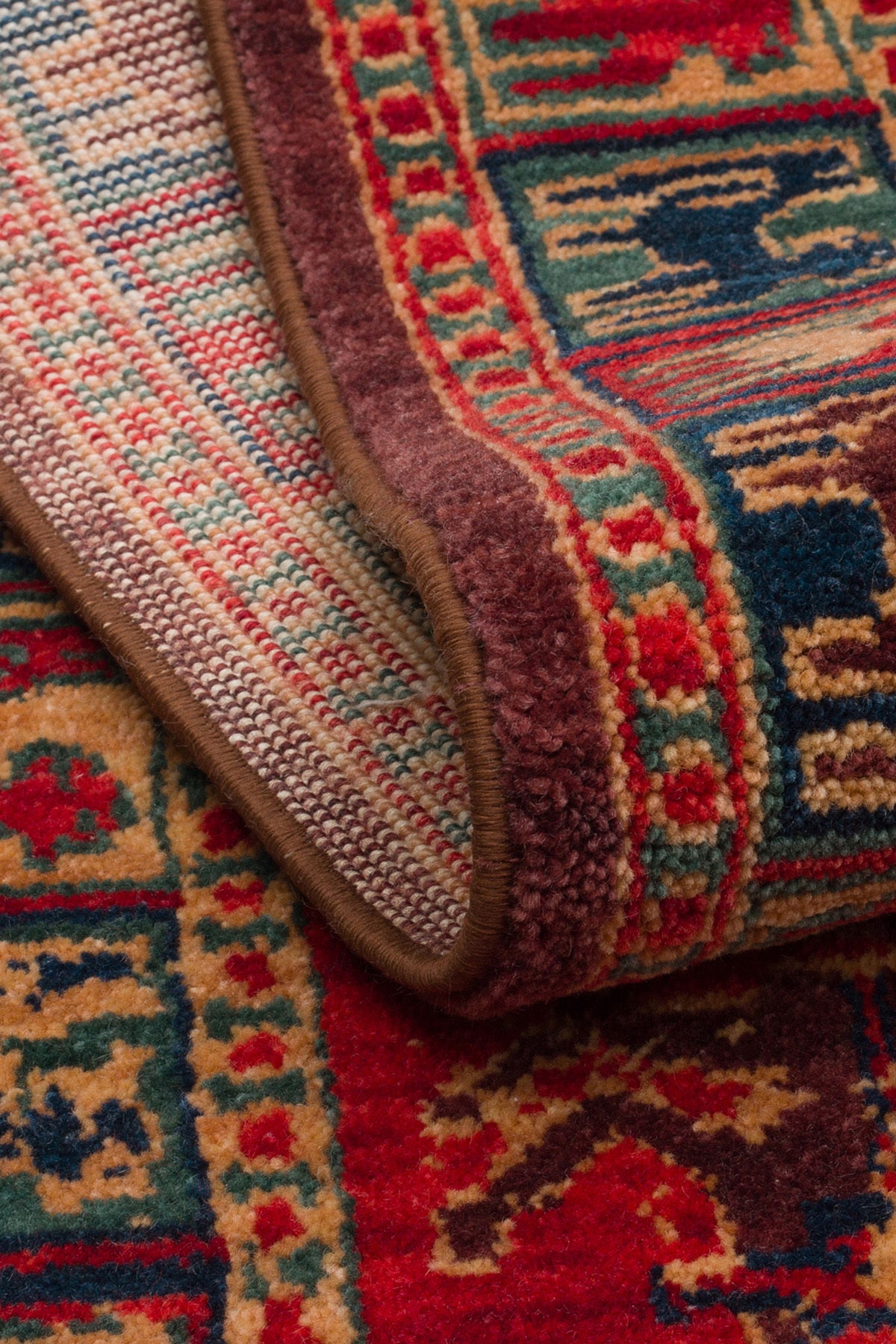 Cool Rug Mardin Red New Zealand Wool Ethnic Distressed Traditional Pattern Vintage Classic Misafir Living Room Rug