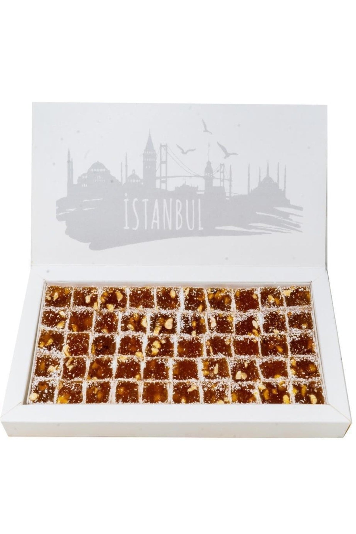 Lina Hazelnut buyuk kesim hind Walnut Turkish Delight 1 kg - MALLTURK