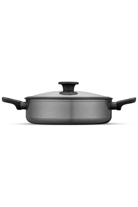 Jumbo Toledo Swiss Crystal Grey Induction Compatible Cookware Set 7 Piece - MALLTURK