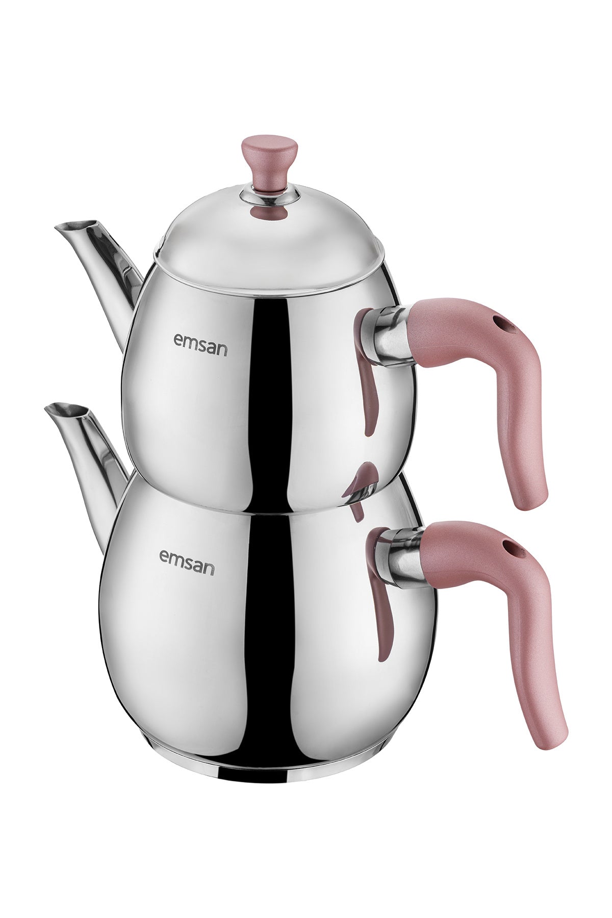 Emsan Duru Midi Teapot Set Pink 1.0 - 2.0 Lt - MALLTURK