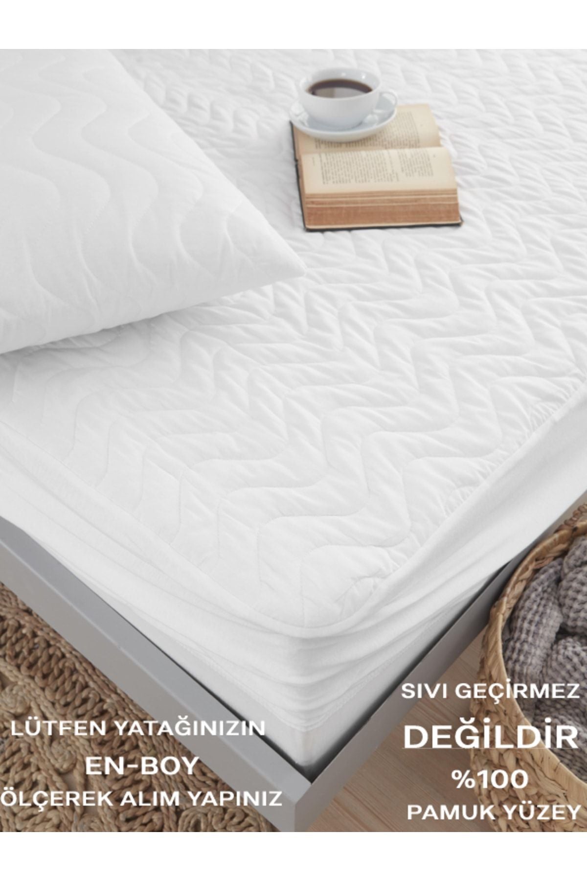 VESSINOHOME Cotton Quilted Fitted Mattress Protector - MALLTURK