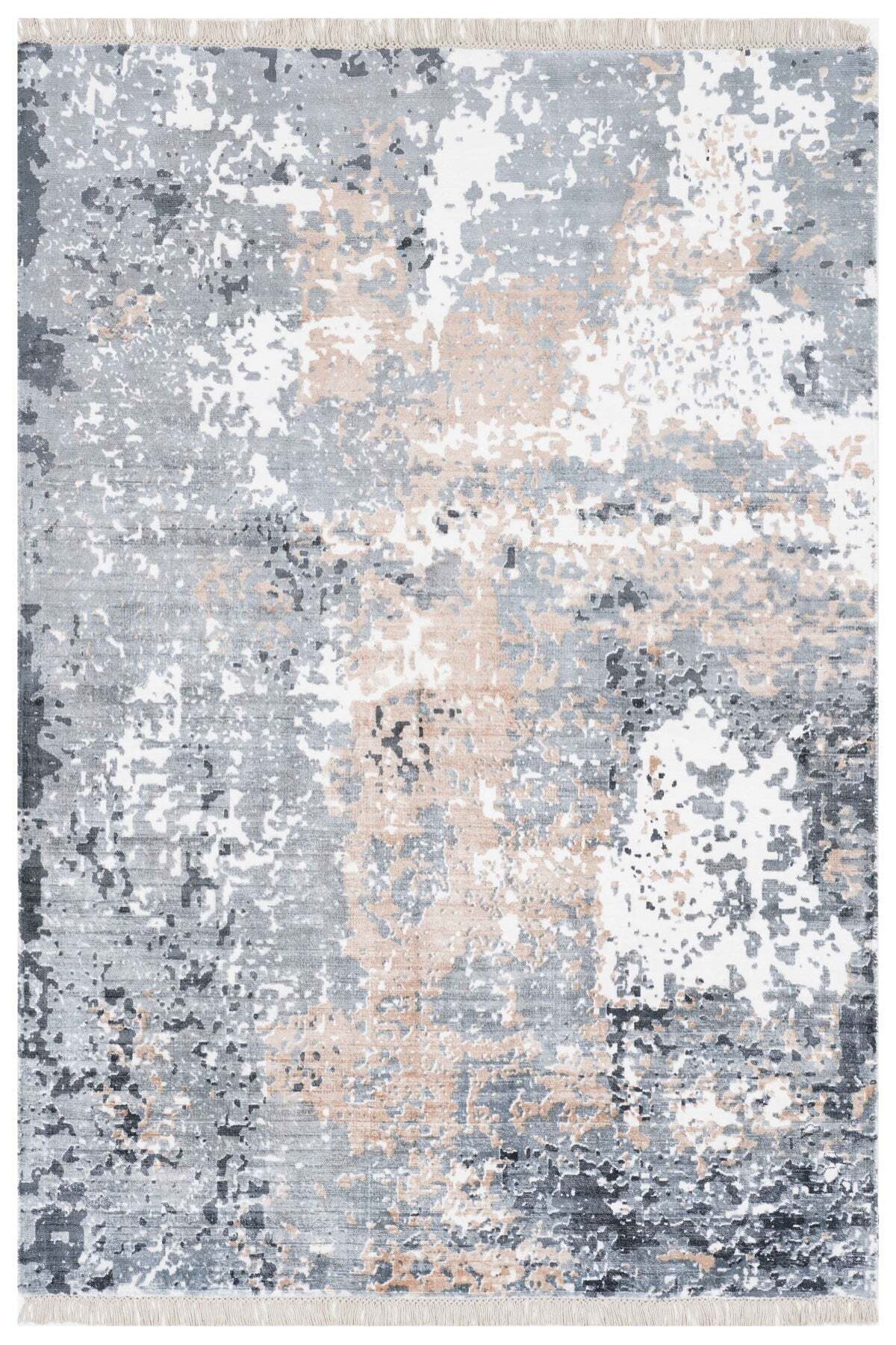 Naar Erase KC 307 Beige Modern Handwoven Bamboo Living Room Rug - MALLTURK