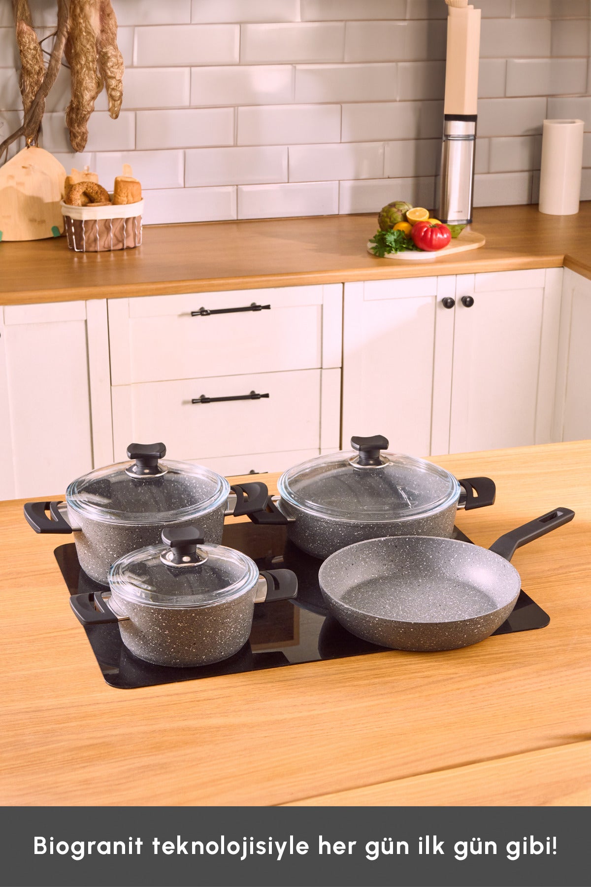 Karaca Biogranit Uraz 7 Piece Cookware Set - MALLTURK