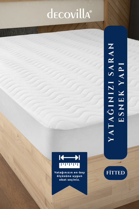 Decovilla Micro Waterproof Microfiber Quilted Fitted Mattress Protector - MALLTURK