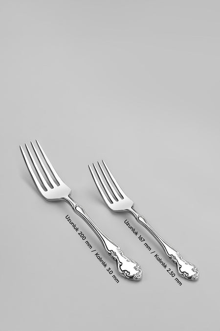Nehir adriana Plain 12 Place Setting 72 Piece Boxed Flatware Set - MALLTURK