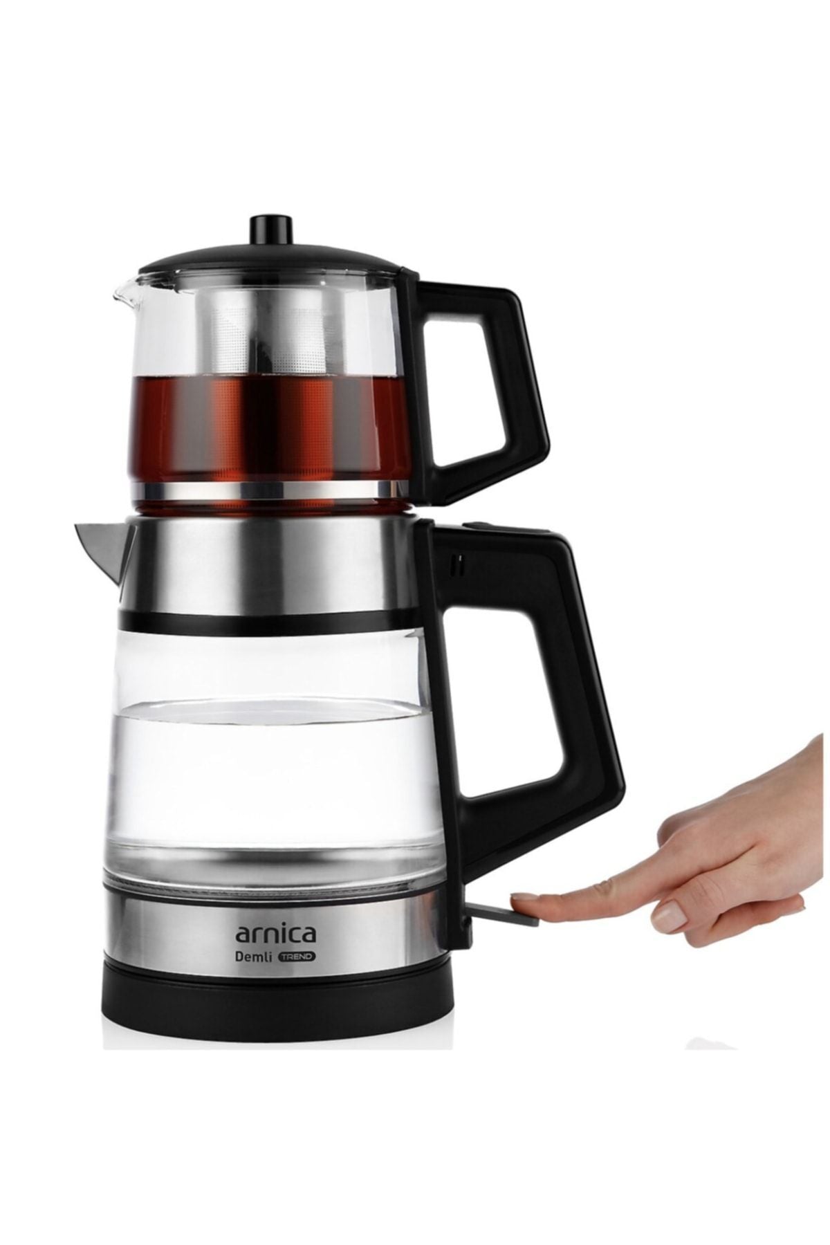 Arnica iH33250 Demli Trend 1800W Glass Tea Maker - MALLTURK
