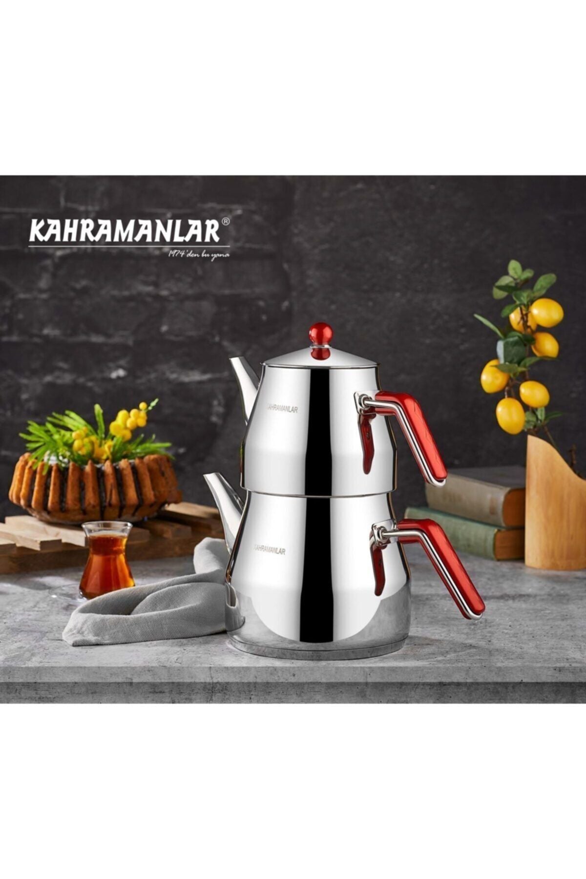 Kahramanlar Maxi Prism Teapot - MALLTURK