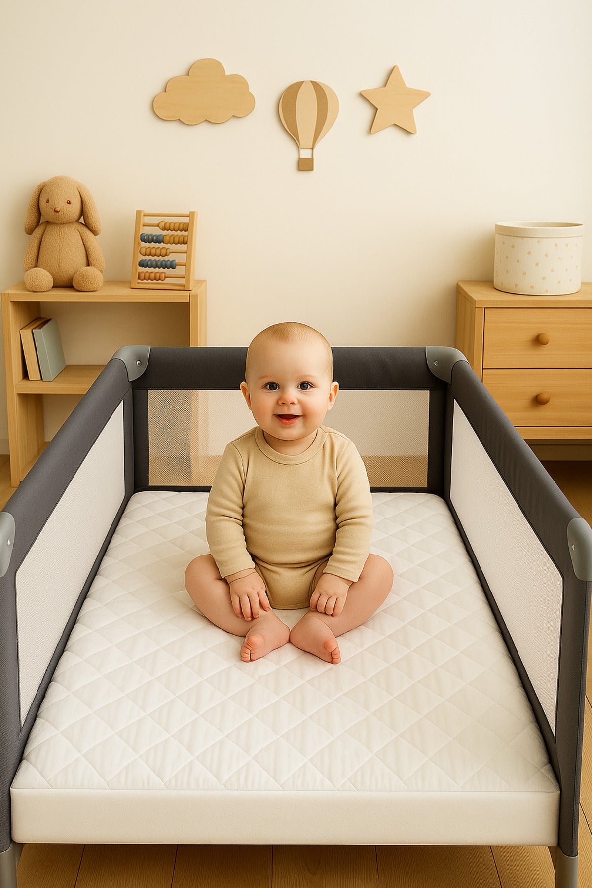 Formeya Waterproof Cotton Quilted Fitted Baby & Kids Mattress Protector - MALLTURK