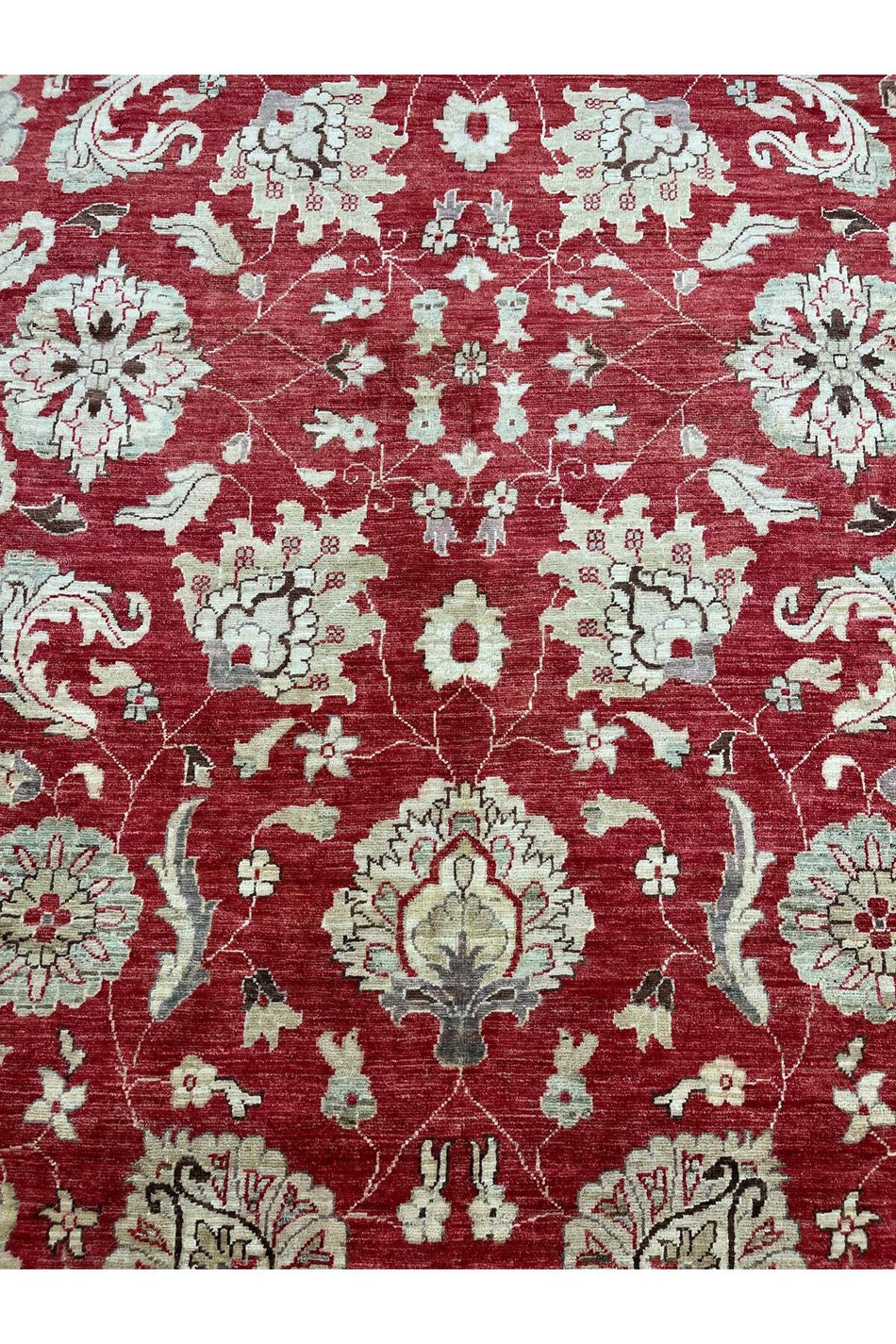 SIRVAN Rug Hand-Woven AFGAN Usak Rug - 270x354 - MALLTURK