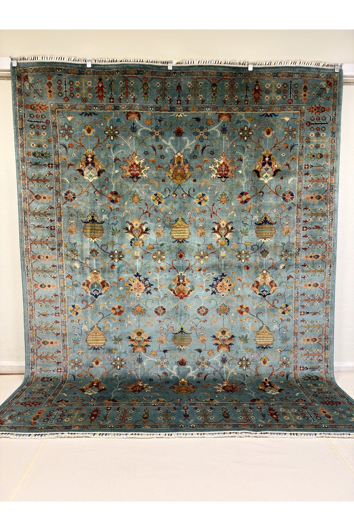 Afgan Rug Hand-Woven Sultani Design 100% Wool Natural Dye Elsanat Eseri - MALLTURK