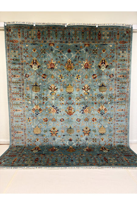 Afgan Rug Hand-Woven Sultani Design 100% Wool Natural Dye Elsanat Eseri - MALLTURK
