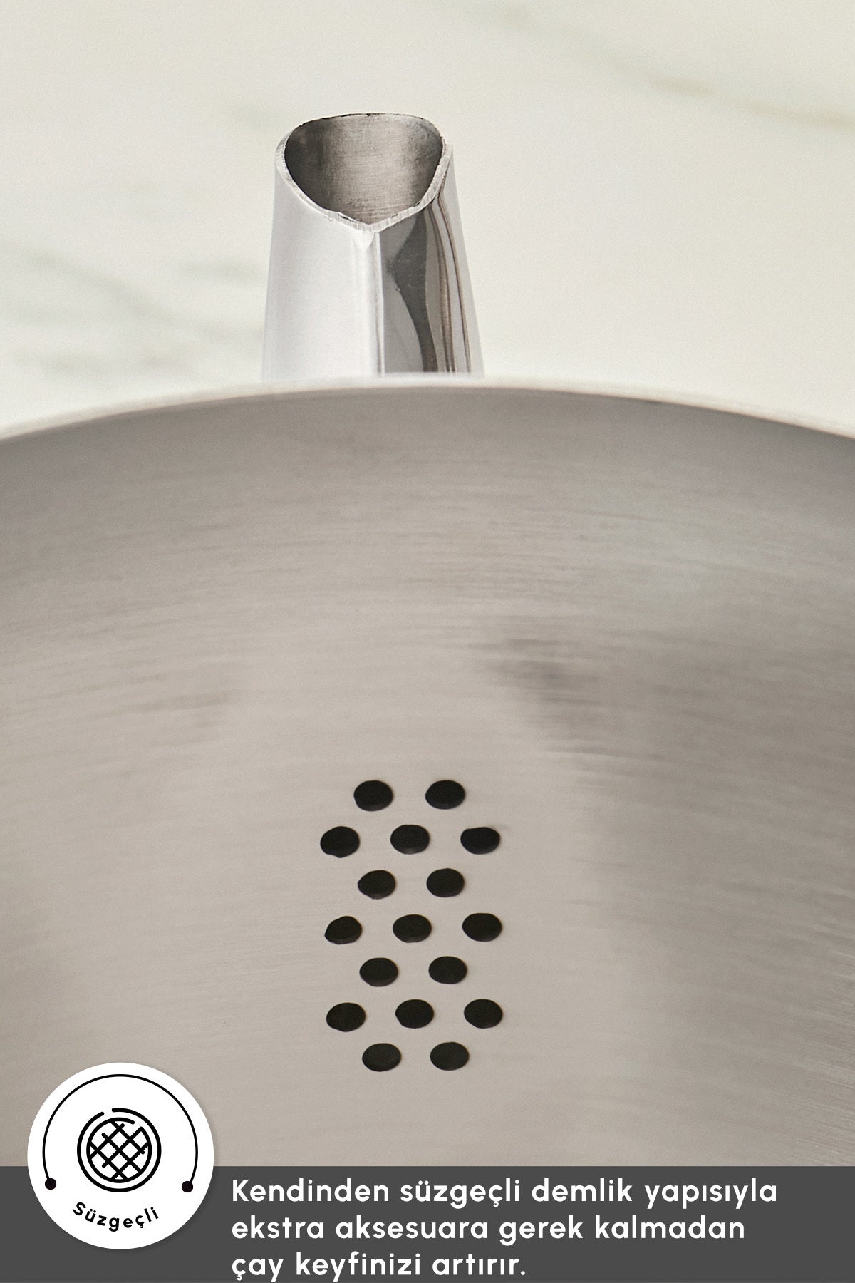 Emsan Urban Midi Size Stainless Steel Teapot Set - MALLTURK