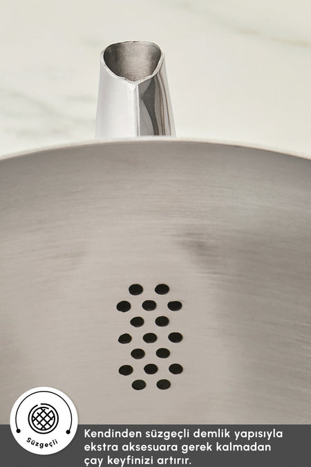 Emsan Urban Midi Size Stainless Steel Teapot Set - MALLTURK