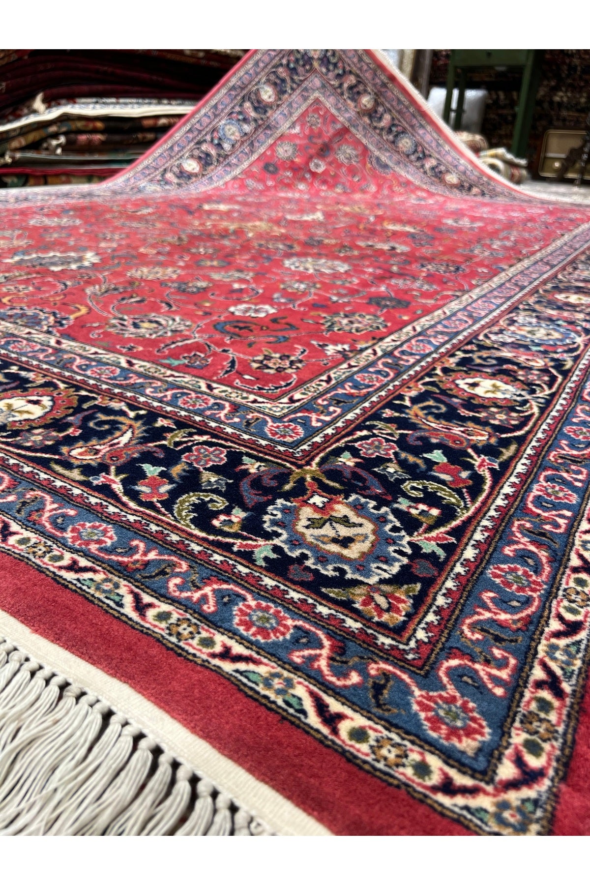 RD RAMAZAN DAG Hand Rug Art Hand-Woven Iranian Isfahan Rug Premium Quality Size 280x180 - MALLTURK