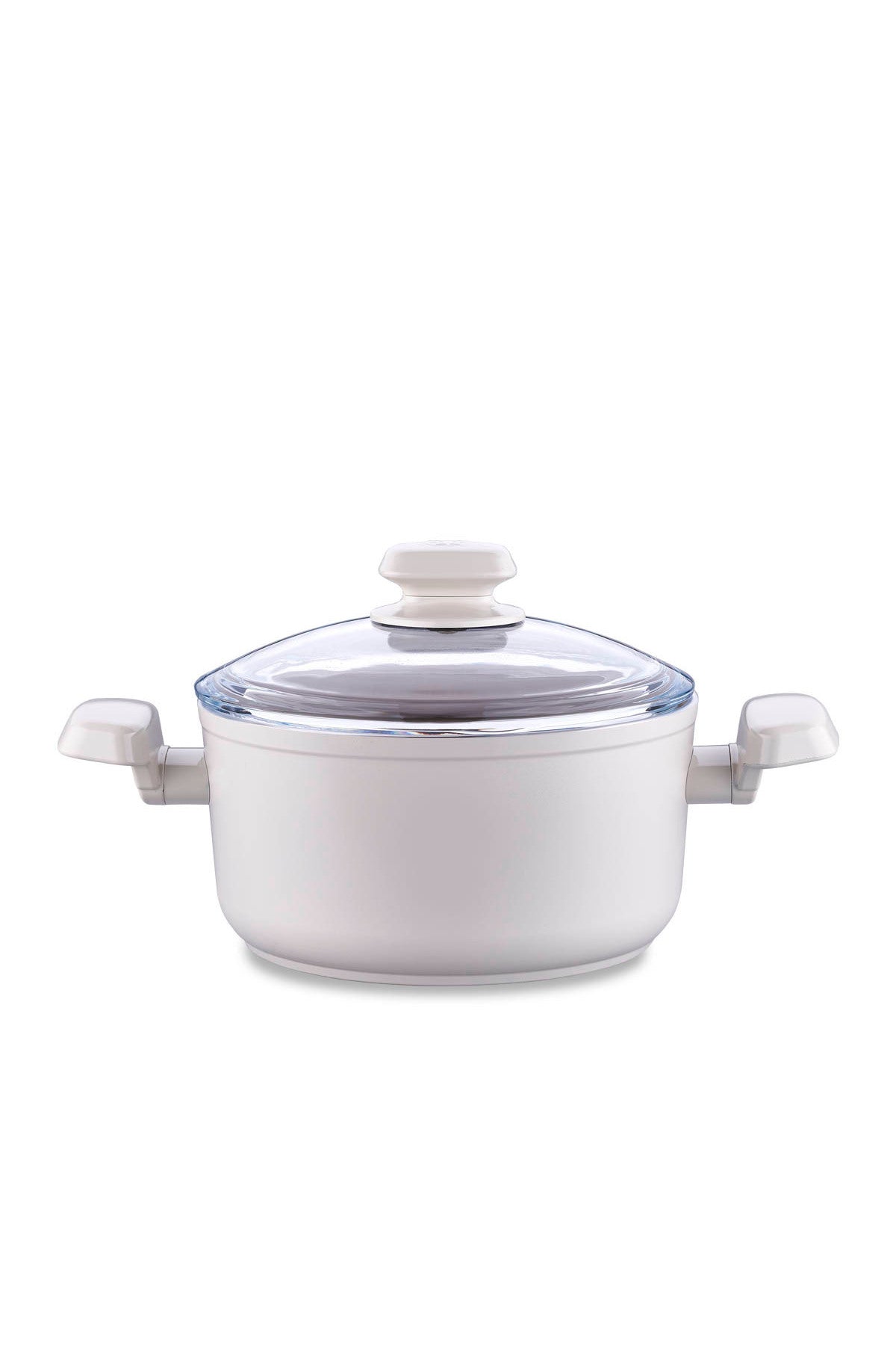 KORKMAZ Ornella Sera 7 Piece Vanilya Cookware Set