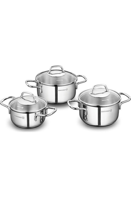 KORKMAZ Perla Junior 3'lu Cookware Set