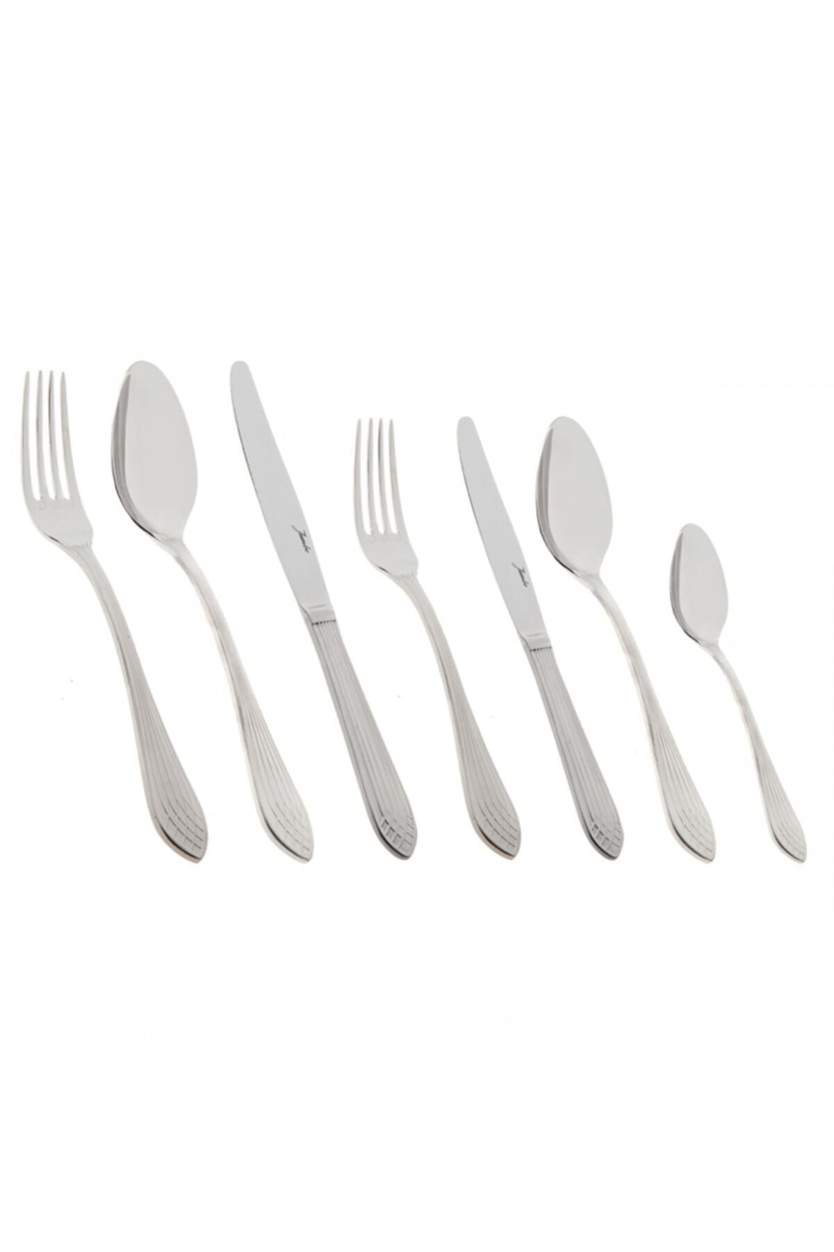 Jumbo 4100 mat 12 Place Setting 84 Piece Flatware Set - MALLTURK