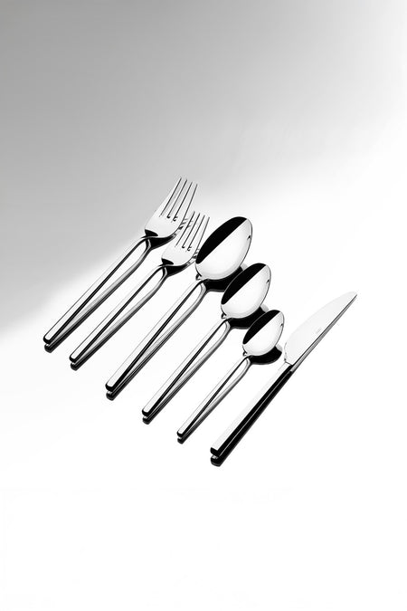 Nehir gloria Plain 12 Place Setting 72 Piece Flatware Set - MALLTURK