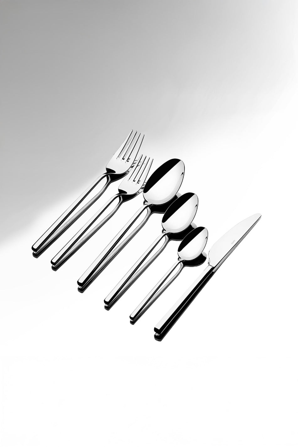Nehir gloria Plain 12 Place Setting 72 Piece Flatware Set - MALLTURK