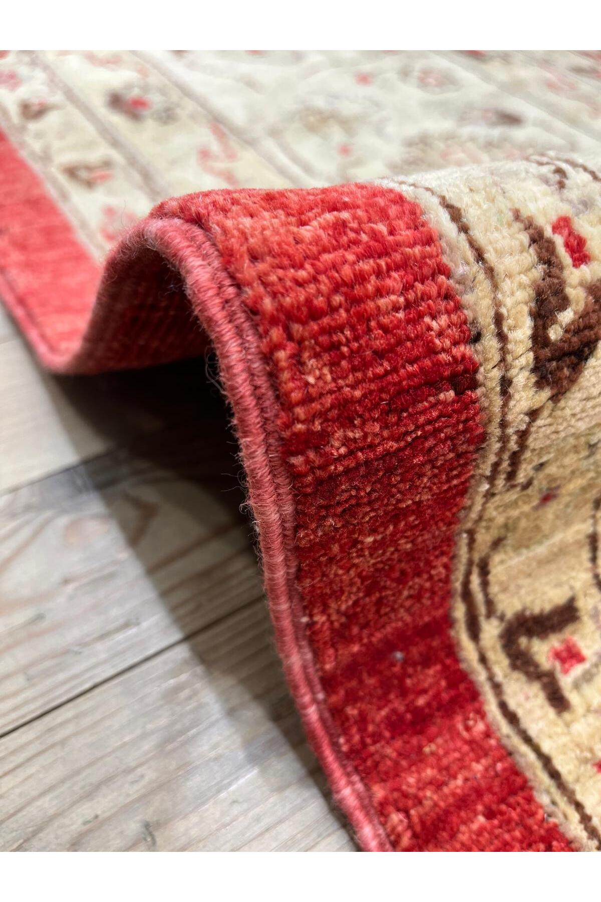 SIRVAN Rug Hand-Woven AFGAN Usak Rug - 270x354 - MALLTURK