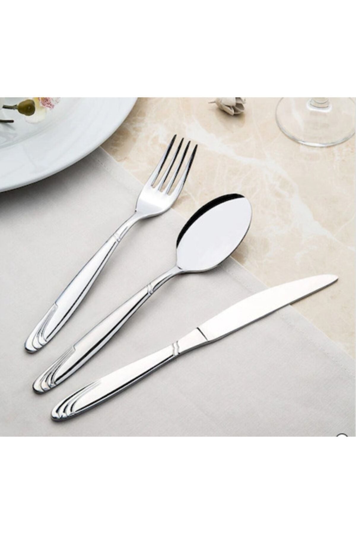 Nehir imran lizbon 84 Piece Flatware Set - MALLTURK