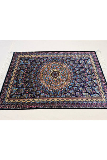 Afgan Rug Iranian Silk Fine Craftsmanship 1600 Reed Elegant Design - MALLTURK