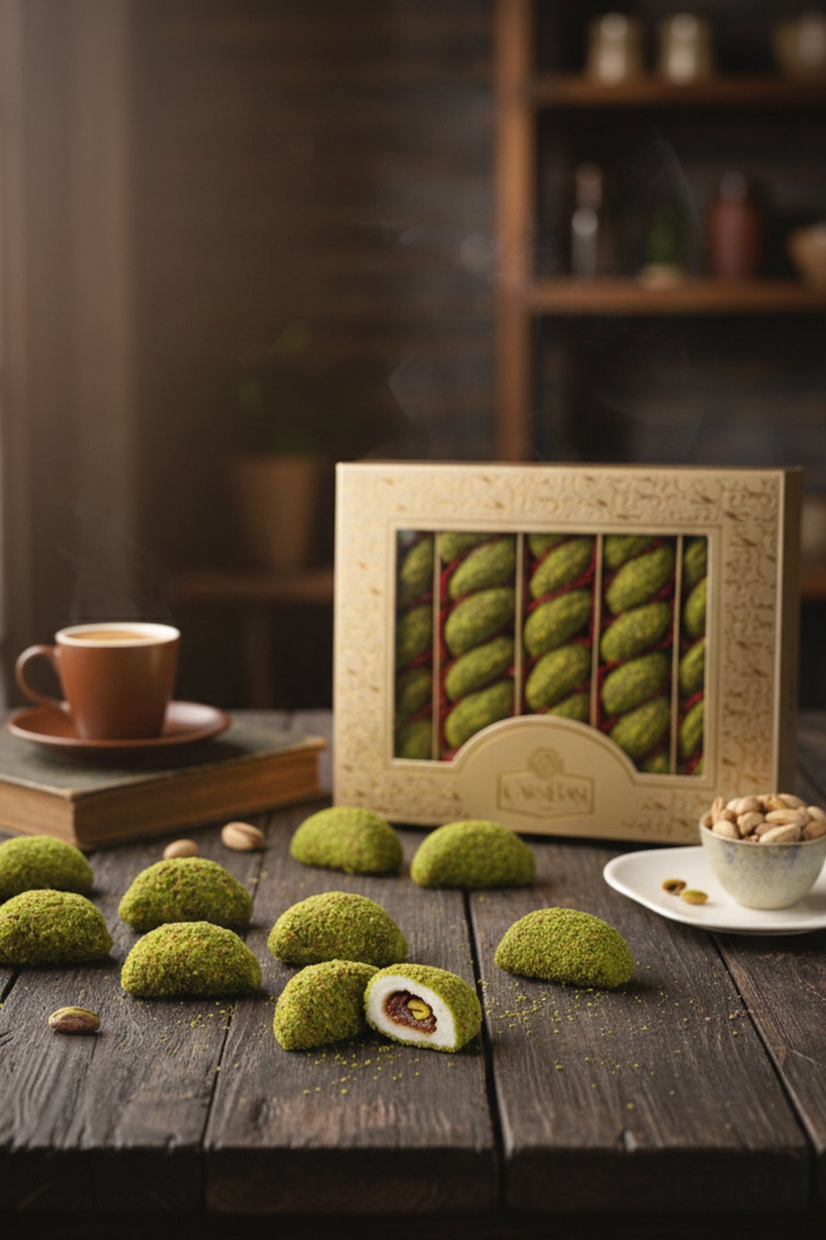 carsibasi Pistachio ruyasi Pistachio manti Turkish Delight 600 g - MALLTURK
